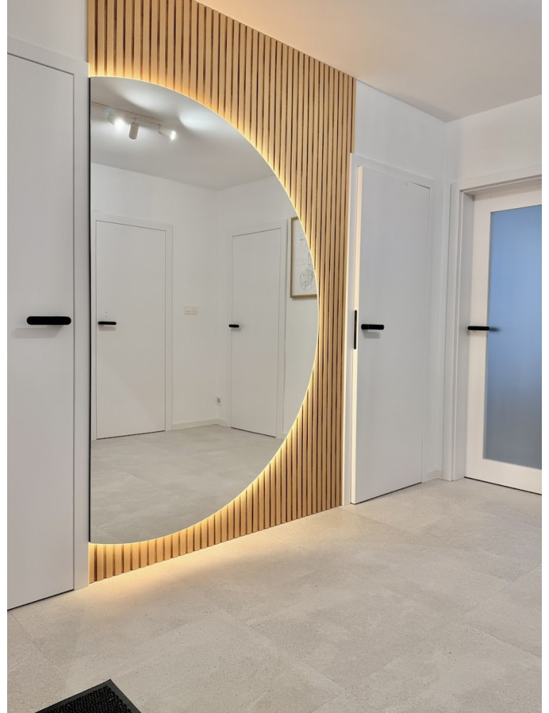 Polkruhové zrkadlo ALLA EMI AMBIENT LED 