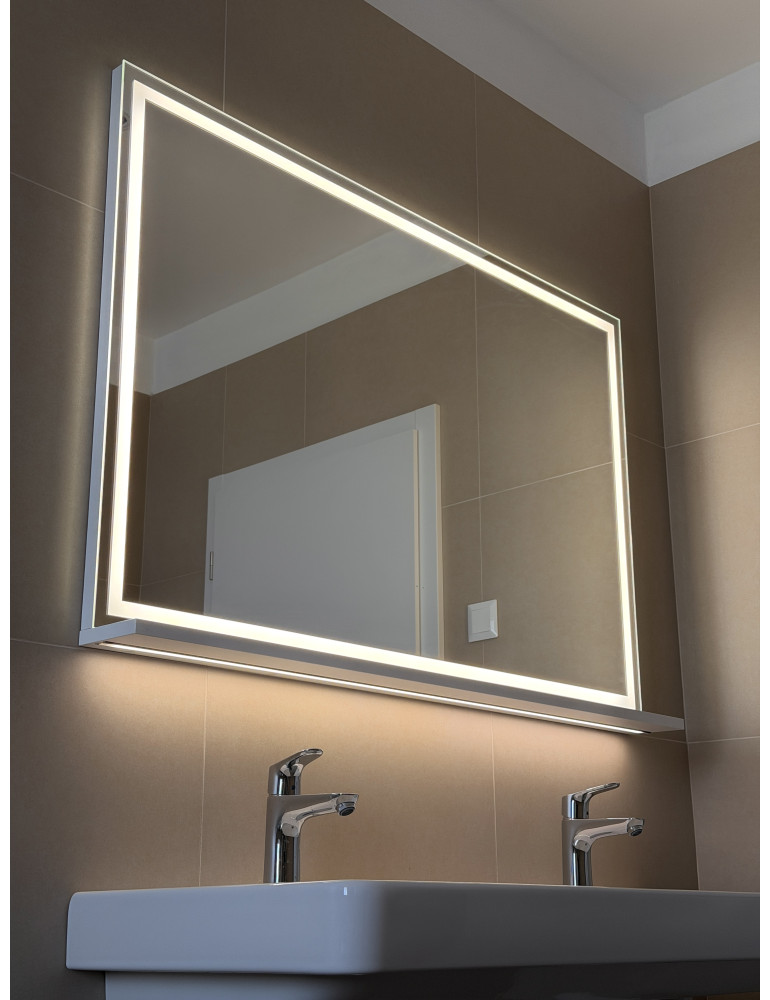 Hranaté zrkadlo ALLA INTEGRO OptiLight