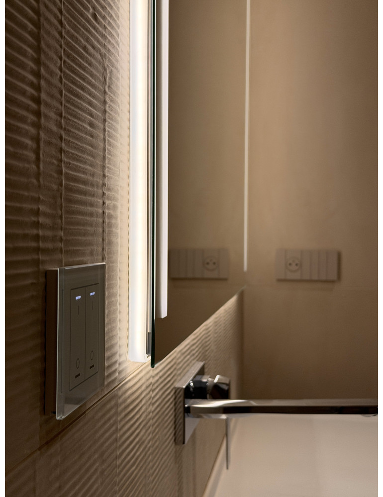 Hranaté zrkadlo ALLA AMBIENT LED