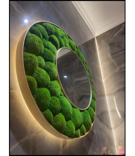 Okrúhle machové zrkadlo Bolmoss 