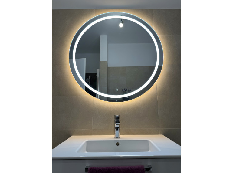 Okrúhle zrkadlo ALLA Integro OptiLight & Ambient AuraLight