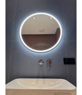 SLIM okrúhle zrkadlo INTEGRO a AMBIENT LED