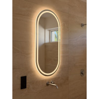 Oválne zrkadlo  ALLA INTEGRO OptiLight & Ambient AuraLight