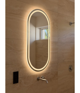 Oválne zrkadlo  ALLA INTEGRO OptiLight & Ambient AuraLight