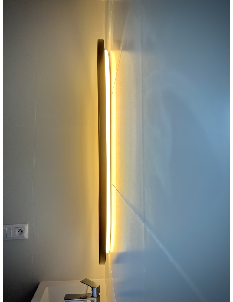 SLIM oválne zrkadlo AMBIENT LED
