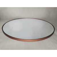 Medené okrúhle zrkadlo s podsvietením
